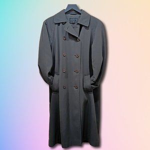 Gallery Trench Coat in Midnight Forest Green